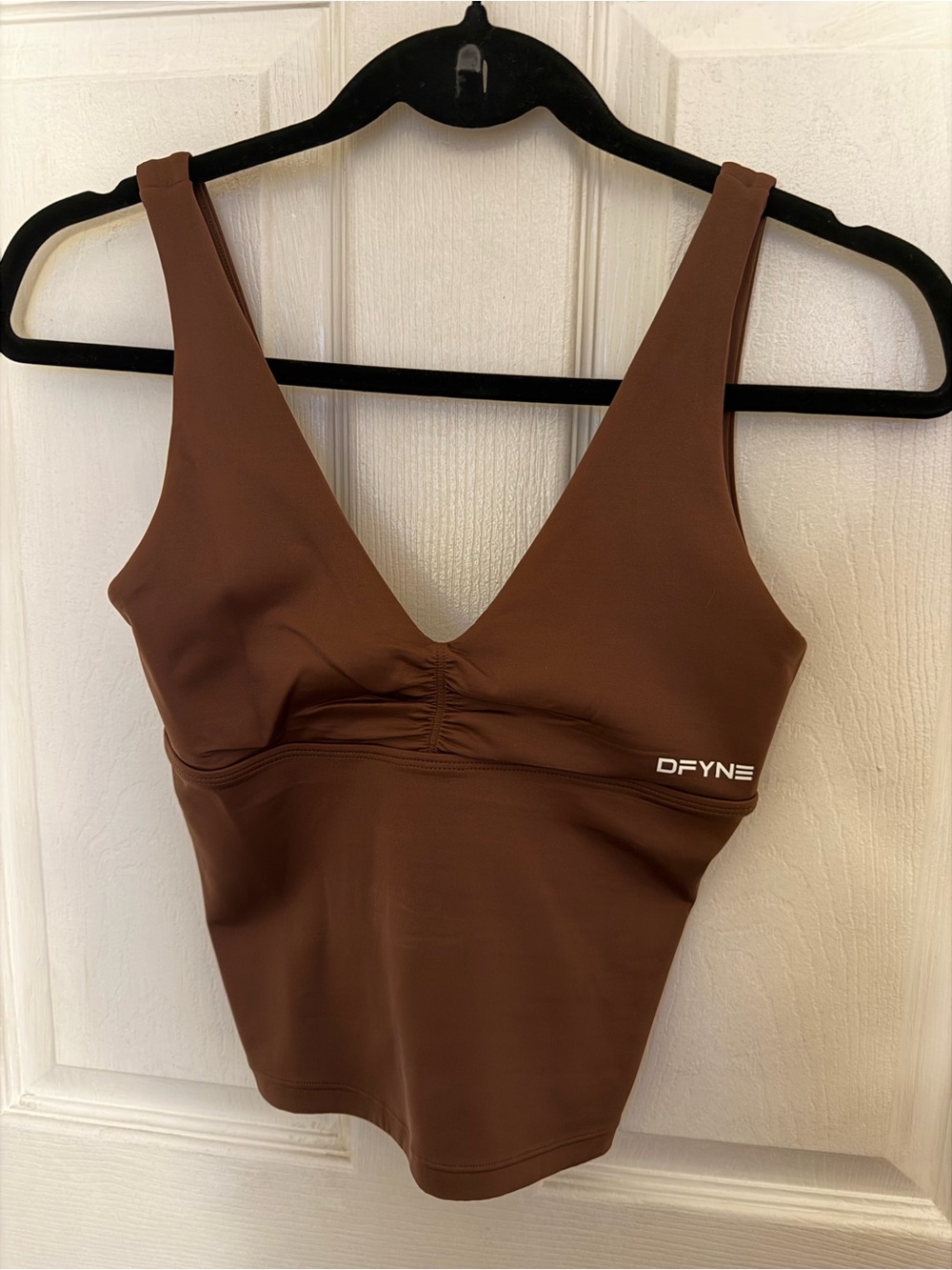 DFYNE Brown Athletic Tank Top